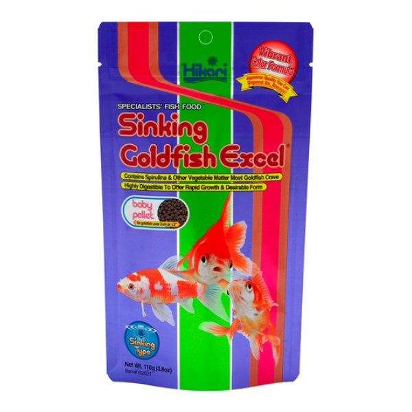Sinking Goldfish Excel Baby A Dry Food From Hikari For Goldfish