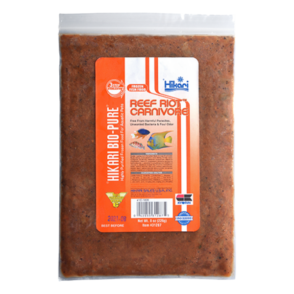 Reef Riot Carnivore Flat 8 Oz A Frozen Food From Hikari For Saltwater