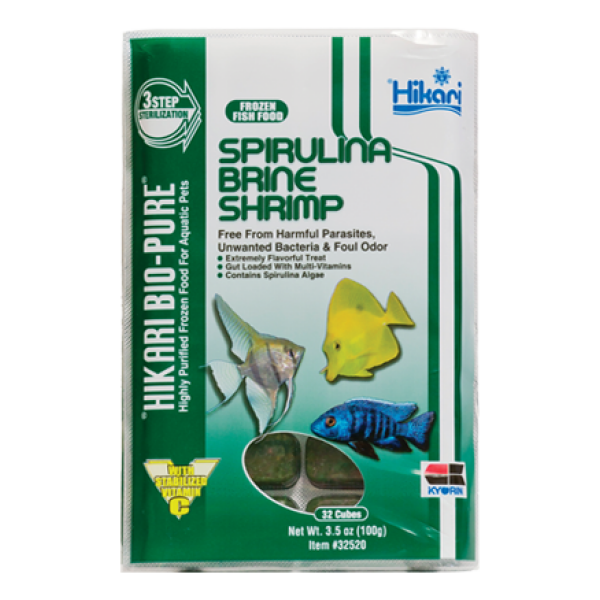 Spirulina Brine Shrimp  A Frozen Food From Hikari For Saltwater