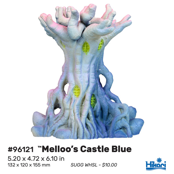 Weird Waters Pink Mellos Castle 6" – Fun Resin Decor for Freshwater Aquariums Weird Waters Pink Mellos Castle