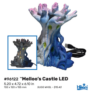 Weird Waters Mello Castle 6" for fresh and salty aquariums - your whimsical aquascaping decor awaits!