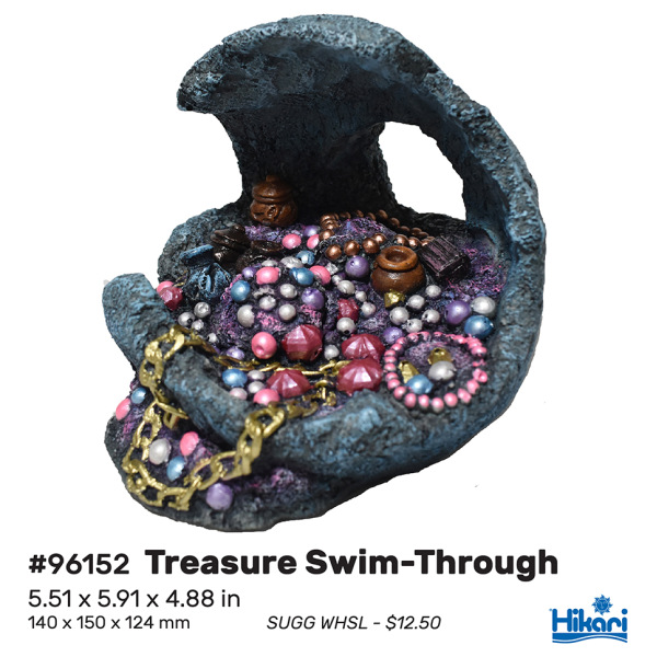 Treasure Trove Swim Through 4.9" - Hikari Resin Decor for Tanks Treasure Trove Swim Through 4.9" by Hikari: playful resin decor for freshwater tanks