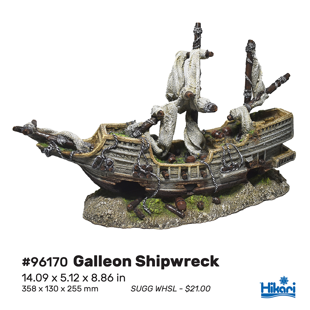 Hikari - AS Resin - Galleon Shipwreck - 8.86"