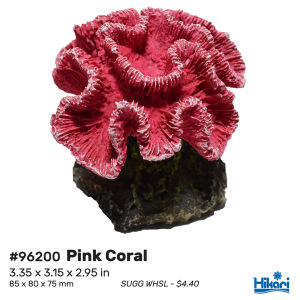 Pink Coral 2.9" decor from Hikari – perfect for enhancing your freshwater and salty seas! Elevate your aquascaping game!