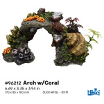 "Transform your aquascape with the 3.9" Hikari Arch w/Coral