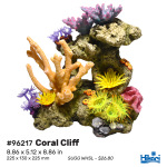 Coral Cliff 8.8" resin decor by Hikari—perfect for bringing your freshwater or salty sea dreams to life!