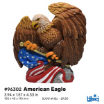 American Eagle 4.5" Resin decoration from Hikari: a unique aquascaping accent for both freshwater and saltwater tanks!