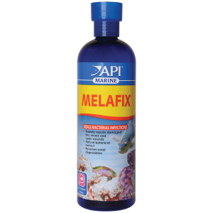 Marine Melafix 16 oz by API: Your go-to medication for saltwater fish! Heal fin rot and bacterial infections with ease.
