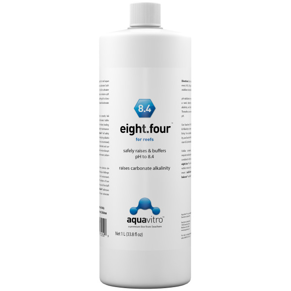AquaVitro Eight . Four 1L: Your premium saltwater additive for thriving marine life! Perfect for aquarium enthusiasts!