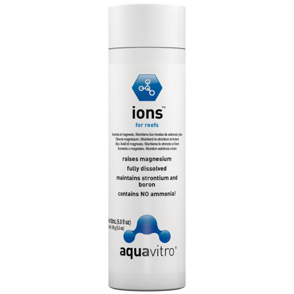AquaVitro - Ions 150 ml: Essential coral nutrition for fresh & salty aquariums. Dive into healthy aquatic growth!