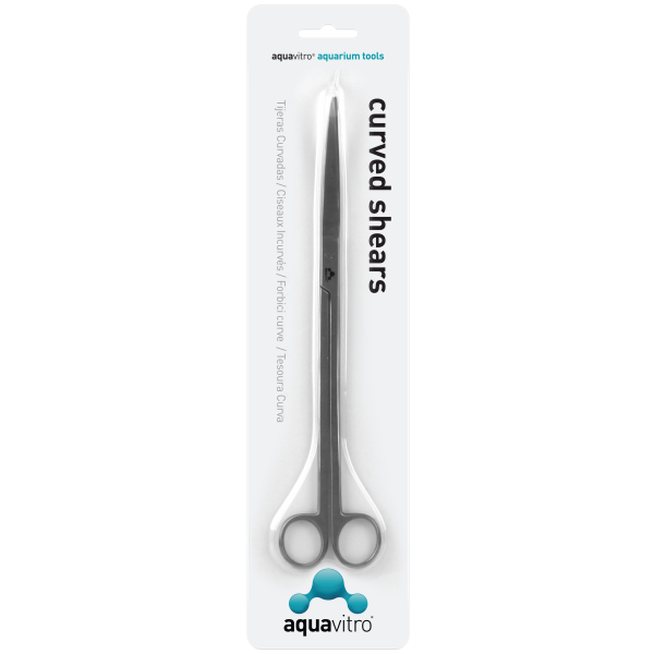 AquaVitro Curved Shears - 6" cutting scissors for easy fragging supplies in your freshwater or salty aquarium!
