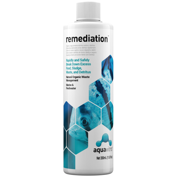 AquaVitro Remediation 350 ml: Your go-to for fresh and salty tank cleaning – keep that aquatic paradise pristine!