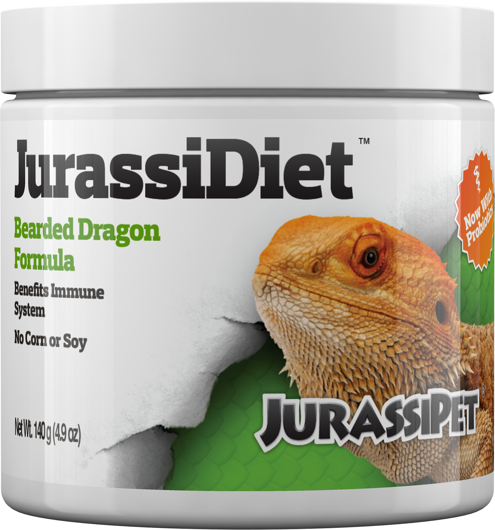 Seachem Jurassi Diet Bearded Dragon with Probiotics - 140 gr. - 4.9 oz.