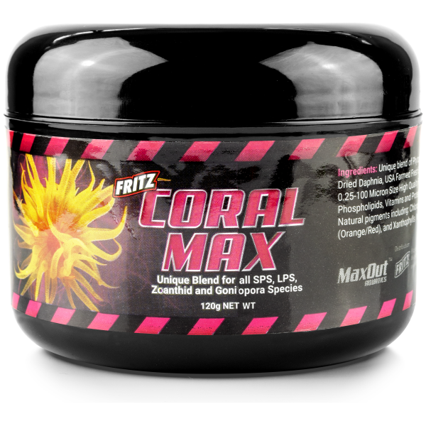 Fritz Coral Max 120gm - Boost your aquarium's growth and health with these fresh and salty additives for marine and reef care!