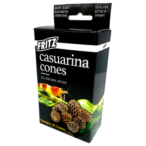Fritz Casuarina Cones 20pk - Fresh and salty natural decor for vibrant freshwater and saltwater aquariums!