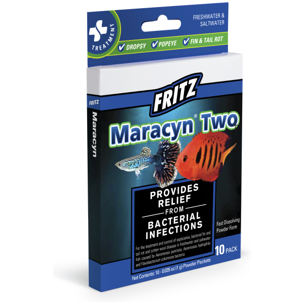 Maracyn 2 by Fritz: 10 Count for Fresh & Salty Fish Health Maracyn 2 by Fritz