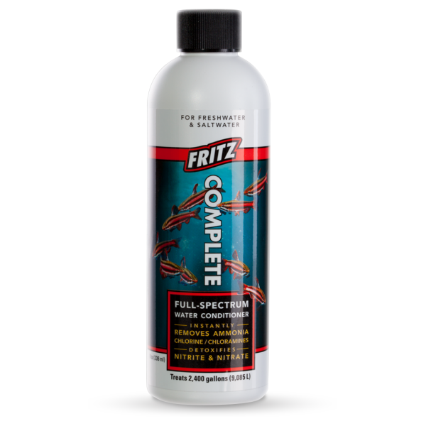Fritz Complete Water Conditioner 8 oz - Perfect for both freshwater and saltwater aquariums with 2400-gallon treatment! Dive into care!
