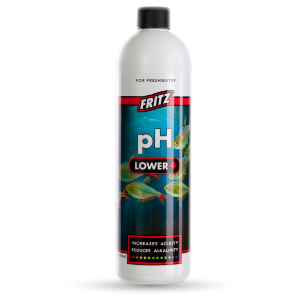 Fritz pH Lower 16 oz - Freshwater aquarium pH adjuster for pristine waters! Keep your fishy friends happy and healthy!