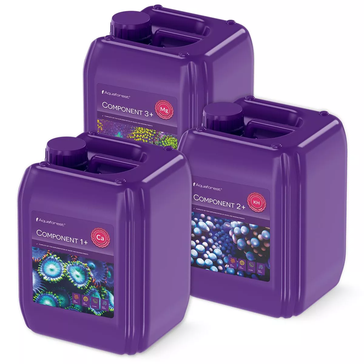 AF - Aquaforest Component 1+, 2+, 3+ (3 5L Bottles)