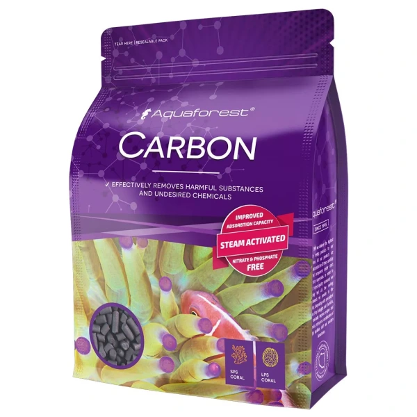 Aquaforest Carbon 1L - Boost your coral's health with this versatile freshwater & saltwater additive from Gulfstream Aquarium Supplies!