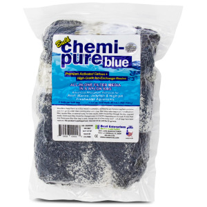 Chemi Pure Blue 5 oz filter media: the best choice for your fresh & salty aquariums! Keep your tank thriving and clear!