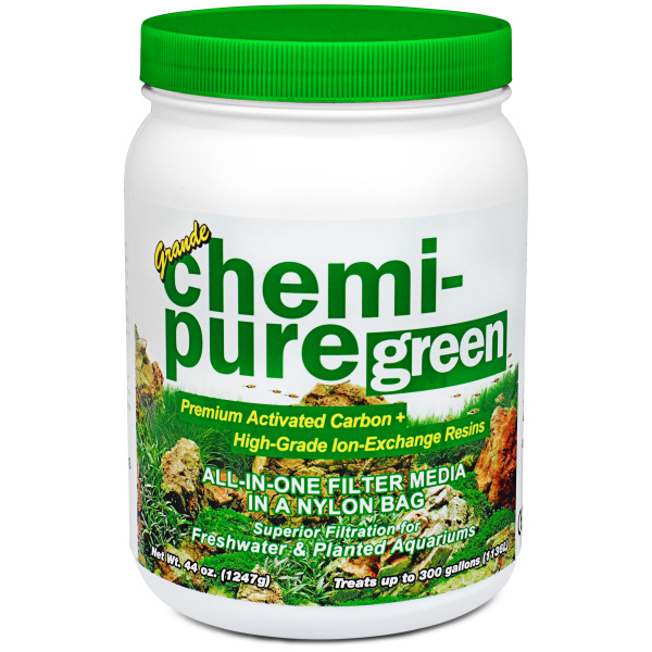 Chemi-Pure Green 44 oz Filter Media—your ultimate ally for a fresh and clean aquarium! Perfect for any salty or fresh setup!
