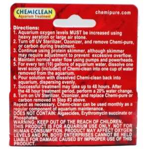 ChemiClean - 2g from Boyd Enterprises: your go-to solution for sparkling clean freshwater and saltwater aquariums!