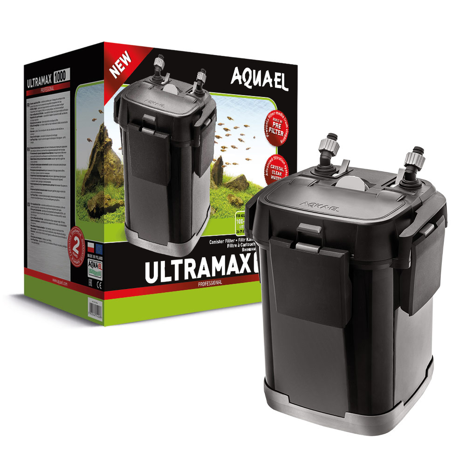 Aquael - Cannister Filter UltraMax 1000 - 26-79 gallons