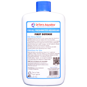 Freshwater First Defense by Dr. Tim's Aquatics - 8 oz treatment for peaceful fish & pest-free tanks