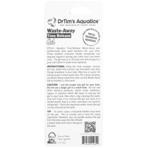 Freshwater Waste-Away Gel by Dr. Tim's Aquatics - Small size for 10-gallon tanks. Eco-friendly cleaner