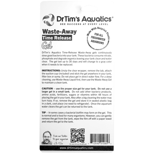 Freshwater Waste-Away Gel by Dr. Tim's Aquatics – Large 2-pk