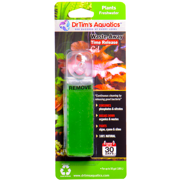 Dr. Tim's Aquatics Waste-Away Gel Plant MD (Medium) - the ultimate cleaner for fresh & salty aquatic habitats!