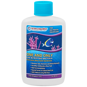 Dr. Tim's Aquatics Saltwater One & Only 2 oz - Fresh & salty bacteria booster for cycling saltwater aquariums up to 30 gal.