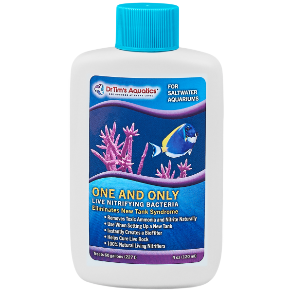 Fresh and Salty Aquarium Boost: Dr. Tim's 4 oz cycling aid for marine tanks (treats up to 60 gal). Dive into healthier aquatics!