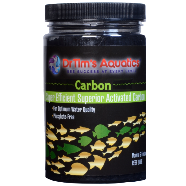 Dr. Tim's 16oz Carbon - Fresh & Salty Aquarium Filter Media Dr. Tim's Aquatics 16 oz Carbon for Freshwater & Saltwater Filters - Keep your aquatic world crystal clear and thriving!