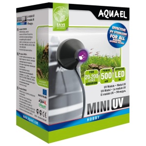 Aquael Mini UV Sterilizer - Compact Fresh & Salty Aquarium Cleaner