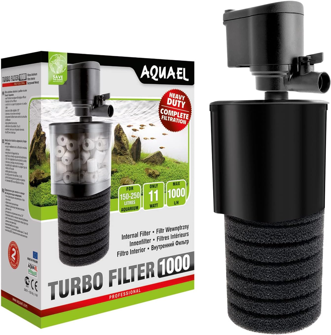 Aquael - Turbo Filter 1000 - 265 gph