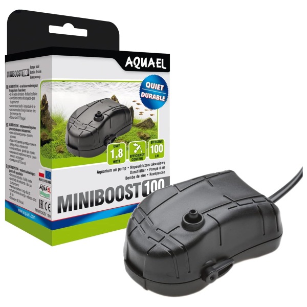 Aquael Mini Boost 100 Air Pump - Fresh & Salty Bubbles Aquael Mini Boost 100 Air Pump