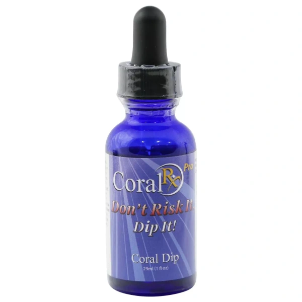 Coral RX Coral Dip 1 oz: Essential fragging supply for vibrant reef health—perfect for fresh and salty aquariums!