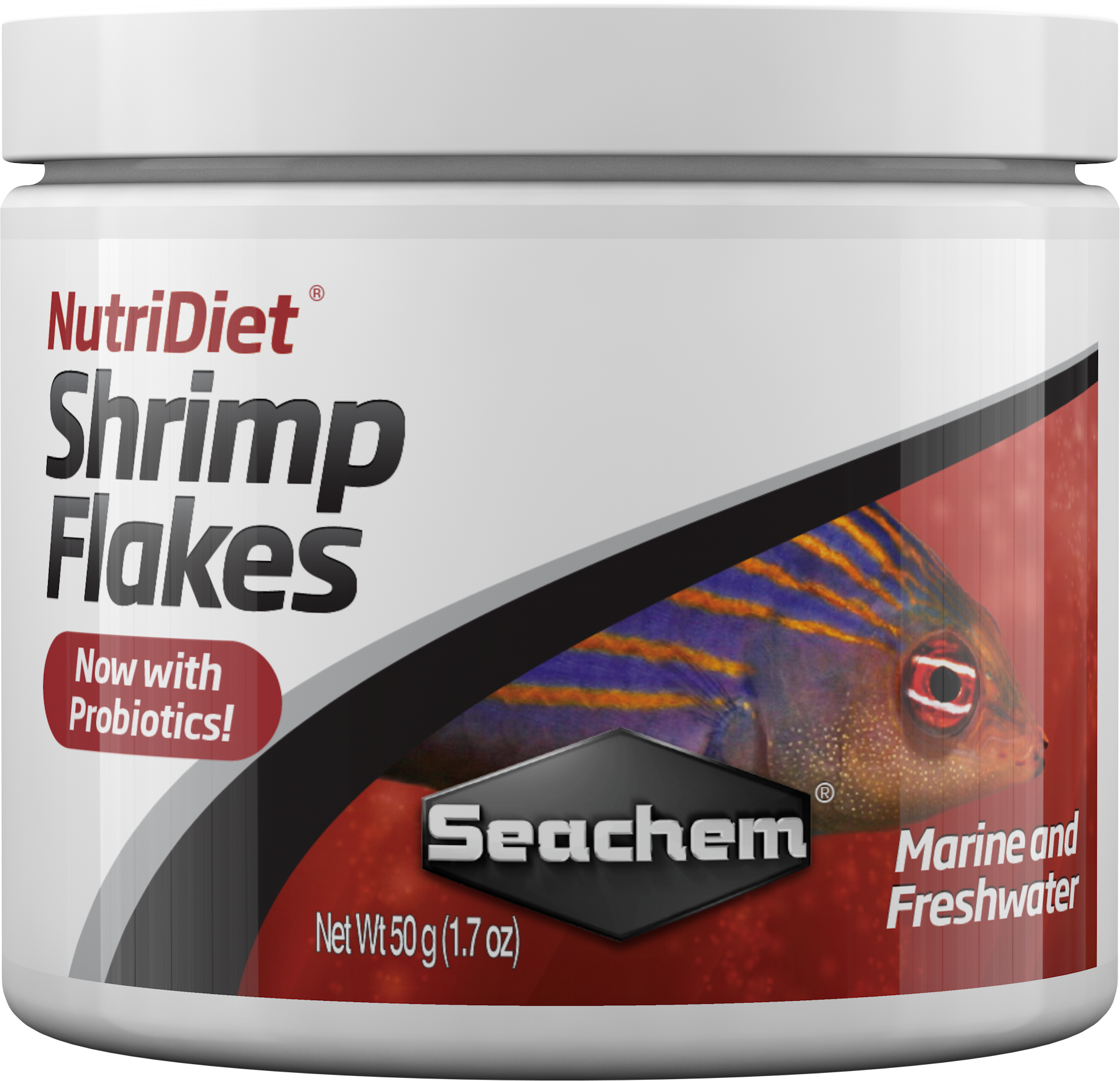 Seachem Nutri Diet Shrimp Flakes - 1.8 oz/50g.