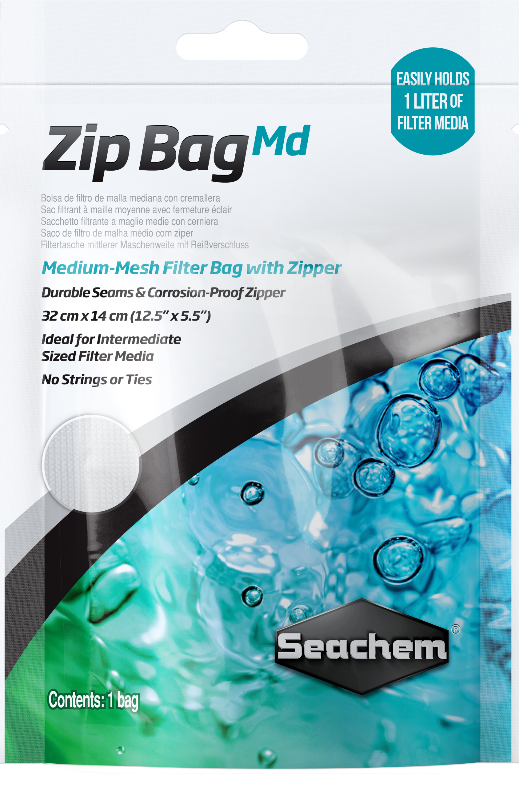 Seachem Zip Bag MD - Medium Mesh - 12.5" x 5.5"