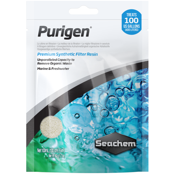 Seachem Purigen 100 ml for sparkling freshwater aquariums—your go-to for clean