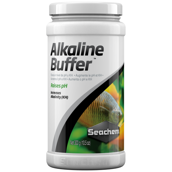 Seachem Alkaline Buffer 300 g for vibrant freshwater aquariums—keep your tank's chemistry fresh and healthy!