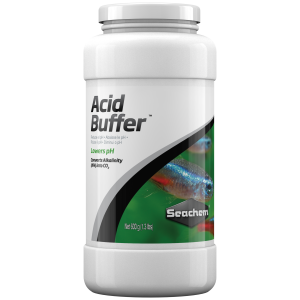 Seachem Acid Buffer 600 g for fresh and salty aquariums—keeping your tank safe and thriving with aquatic cheer!