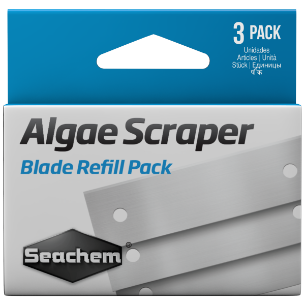 Seachem Algae Scraper Replacement Blades – 3 pack for Freshwater Aquariums