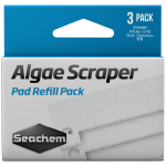 Seachem Algae Scraper Replacement Scrubber Pads - 3 pack for crystal-clear freshwater tanks and algae-free aquatic fun!