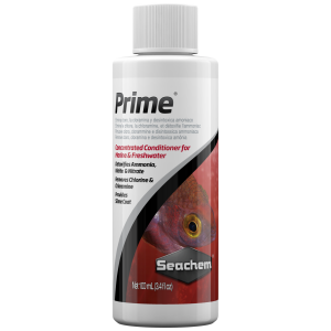 Seachem Prime 100 ml - Your aquarium's trusty sidekick for pristine waters! Perfect for fresh and salty tanks.