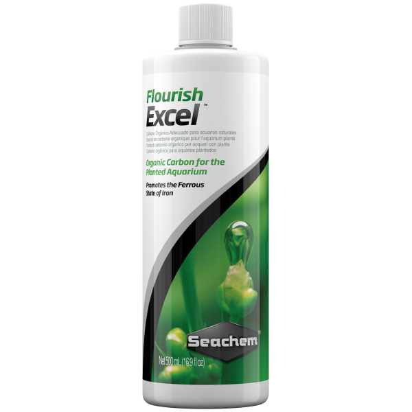 Seachem Flourish Excel 500ml for freshwater aquariums—boost plant health and watch your aquatic world thrive!