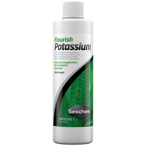 Seachem Flourish Potassium 250 ml - Essential fertilizer for vibrant freshwater plants and thriving aquatic life.