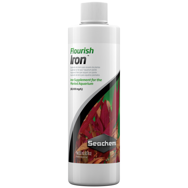 Seachem Flourish Iron 250 ml - Boost your freshwater plants with this essential fertilizer for vibrant aquatic life!